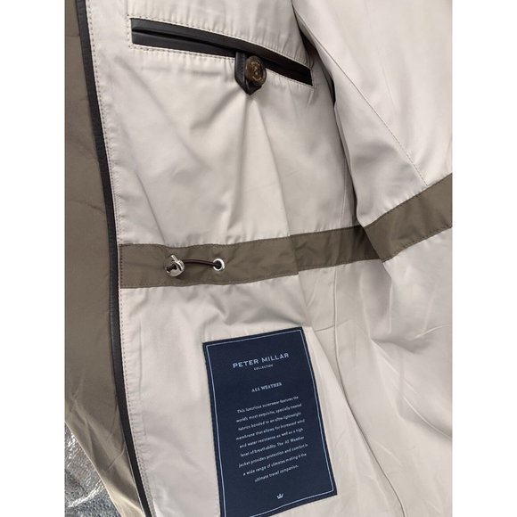 Peter Millar Discovery All-Weather Jacket/Pack-Away Hood In Brown XL $798 (F3) - Picture 11 of 12